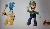 Jakks Pacific World of Nintendo Super Mario Luigi et Larry, lot de 2 figurines de 10,2 cm
