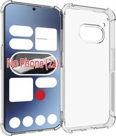 Nothing Phone (2a) Hoesje - MobyDefend Transparante Shockproof TPU Gelcase - Verstevigde Hoeken - Volledig Doorzichtig - GSM Hoesje - Telefoonhoesje Geschikt Voor Nothing Phone (2a)