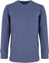 Urban Classics - Heavy Oversized Pocket Kinder Longsleeve shirt - Kids 110/116 - Blauw