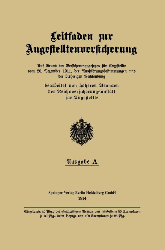 Leitfaden zur Angestelltenversicherung - cover