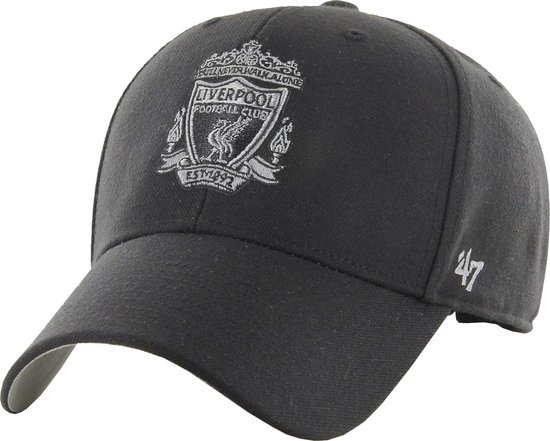 47 Brand MVP Liverpool FC Cap EPL-MVP04WBV-BKC, Mannen, Zwart, Pet, maat: One size