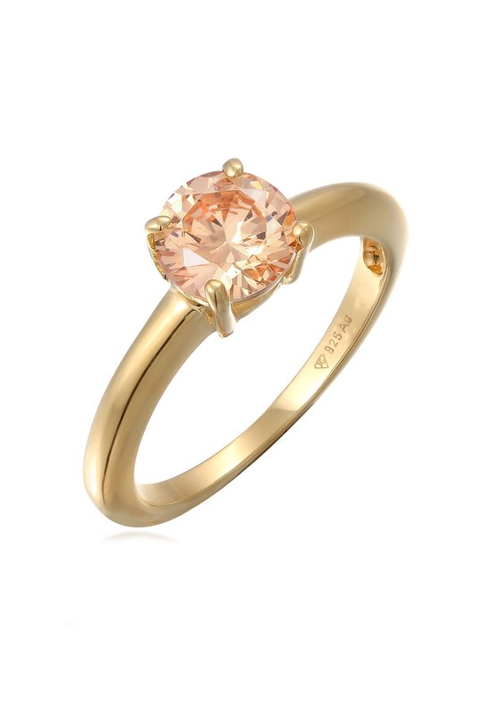 Ring pour femme Elli Lonely Ladies Classique avec cristal de zircone en argent sterling 925