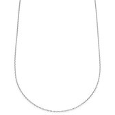 Argentia | 925s | Collier à chaîne en argent sterling plaqué rhodium de 2 mm