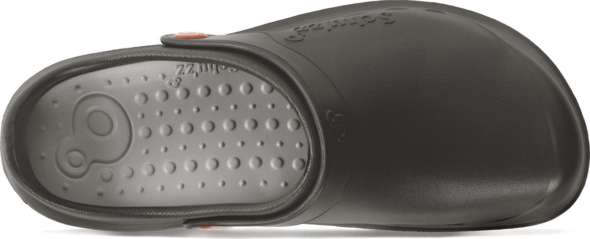 Schu'zz Schuzz Herren Clog Berufsschuhe PROTEC Homme uni Noir anthracite & Gris / Schwarz-45