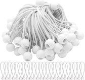 Set van 40 elastische spanbanden met ballen, elastische bungee, elastische bungee-ballen voor partytenten, tenten, spandoeken en dekzeilen