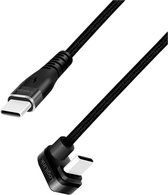 LogiLink USB-kabel USB 2.0 USB-C stekker 2.00 m Zwart CU0191