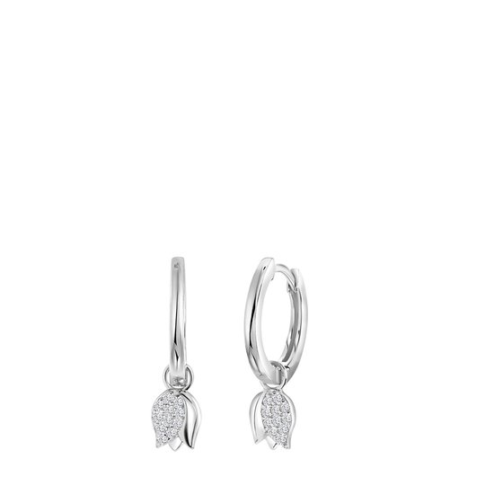 Vikinger uniseks creolen, 925 zilver, rune Viking Sleeper, oorbellen
