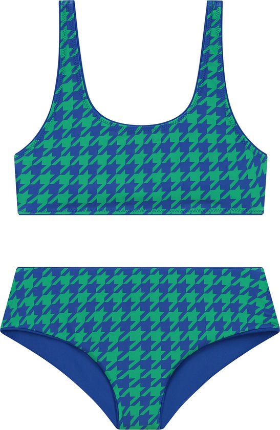 Shiwi Bikini set RUBY REVERSIBLE SCOOP SET - HIPSTER - tropic green mix - 98/104