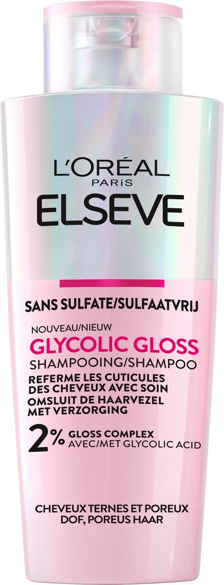 L'Oréal Paris Elseve Glycolic Gloss Shampooing - pour cheveux ternes et poreux - 200 ml