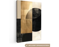 Canvas schilderij 40x60 cm - Wanddecoratie Abstract - Mod...