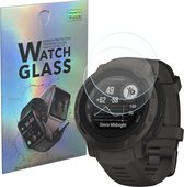 Garmin Instinct 2 / Instinct 2 Solar (45mm) - 2 stuks Beschermglas Smartwatch screenprotectors van glas Transparante glazen schermbeschermfolie