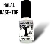 Halal Nagellak - BreathEasy - nagellak no. Base&Top - waterdoorlatend - luchtdoorlatend - Halal