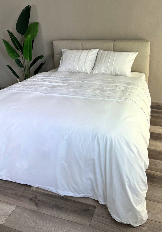Beau Maison Dekbedovertrek Saint Paul Wit 200x200/220 cm + 2 kussenslopen van Beau Maison — afbeelding 2