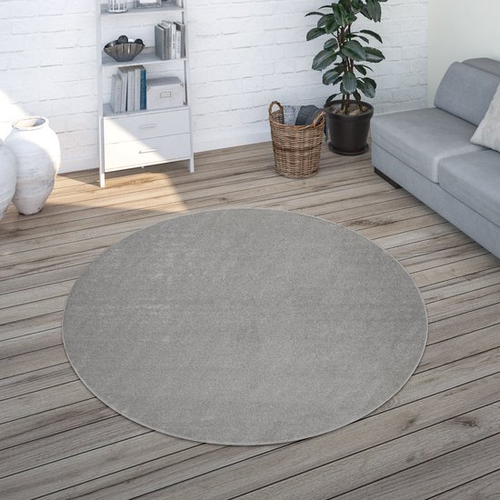 Paco Home Hoogpolig vloerkleed woonkamer kunstvacht superzacht effen in versch. afmetingen en kleuren, Maat:160x230 cm, Kleur:Zand