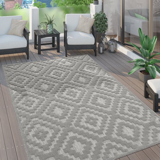 Buiten - Rechthoek - Marokkaans - Buiten - Mandala - Vloerkleed