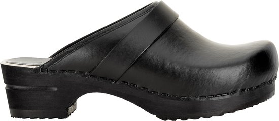 Sanita Damen Offener Clog Wood-Rita Ouvert Noir-38