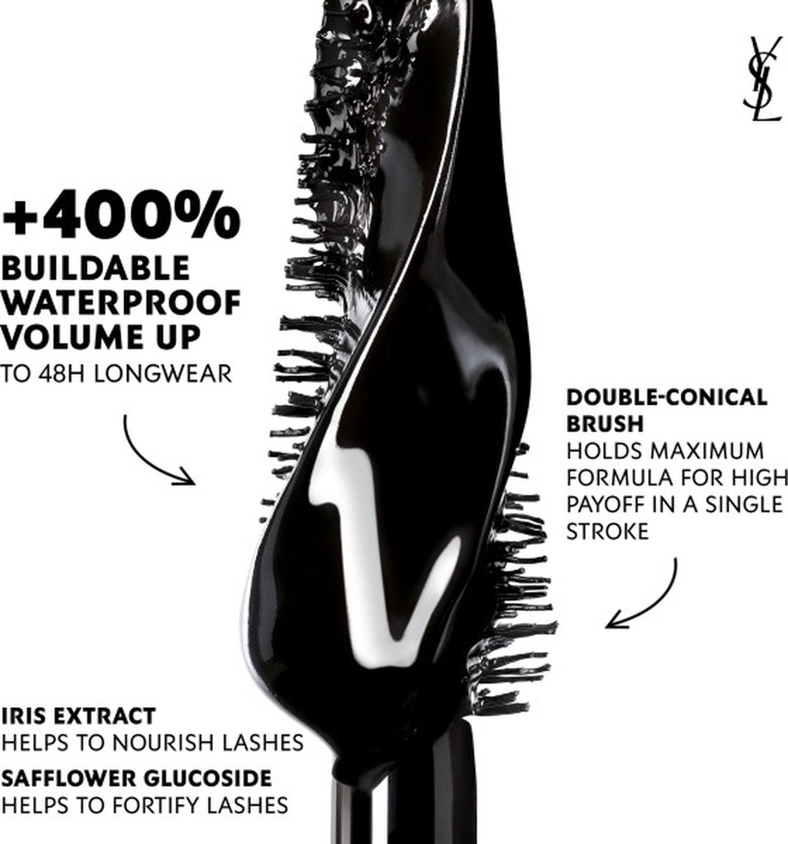 Yves Saint Laurent Make-Up Lash Clash Waterproof Mascara 01 Noir Black 8.6ml - Yves Saint Laurent