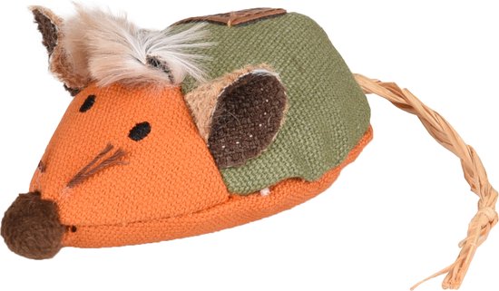 Flamingo Natura Delight - Elektronisch Speelgoed Katten - Ps Natura Delight Muis+geluid Mix 16cm - 1st - 130411 - 1st