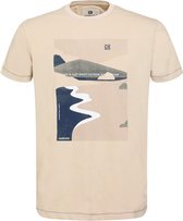 Gabbiano T-shirt T Shirt Katoen Met Print 154532 01 Beige Mannen Maat - M