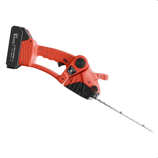 YARDIO Tools® - HTS-22mm - Heggenschaar - 2-in-1 - Heggenschaar Accu Electrisch - Grasschaar Buxusschaar - HTS-22mm - Incl. 2.0a Accu en Snellader van YARDIO Tools® — afbeelding 5