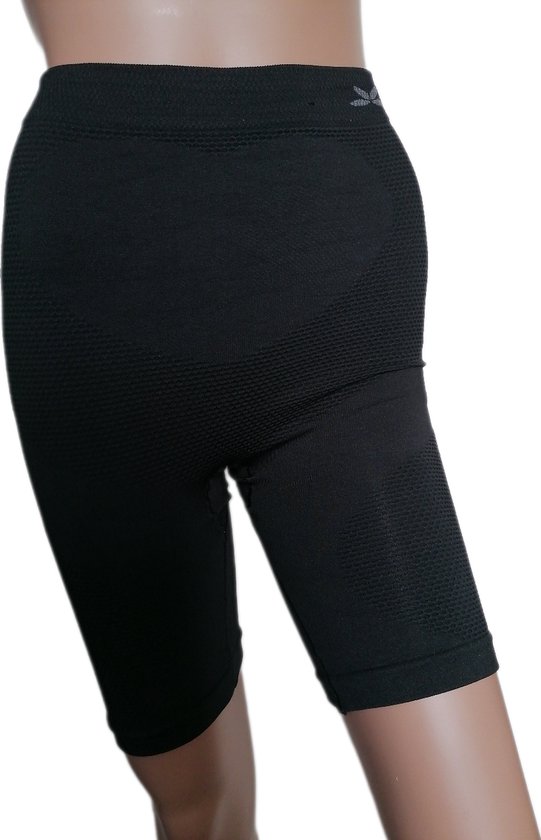 Dames - Ondergoed - Correctie broek - Short - Highwaist - Shapewear - Merk Uomo - Kleur Zwart - Maat M/L