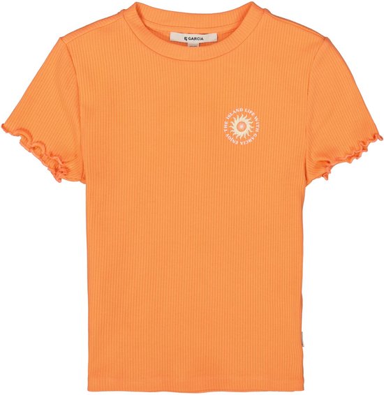 GARCIA Meisjes T-shirt Oranje - Maat 128/134