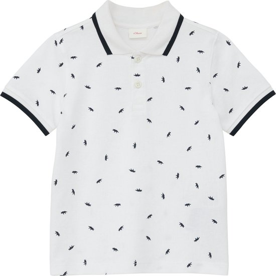 S'Oliver Boy-Polo--01B2 WHITE-Maat 104/110