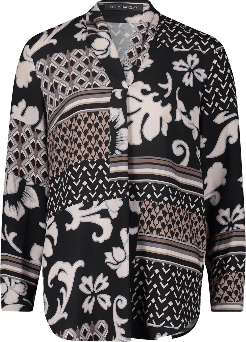 BETTY BARCLAY - Bloes - Maat 36 - Vrouwen - 9875 Black/Beig - Viscose