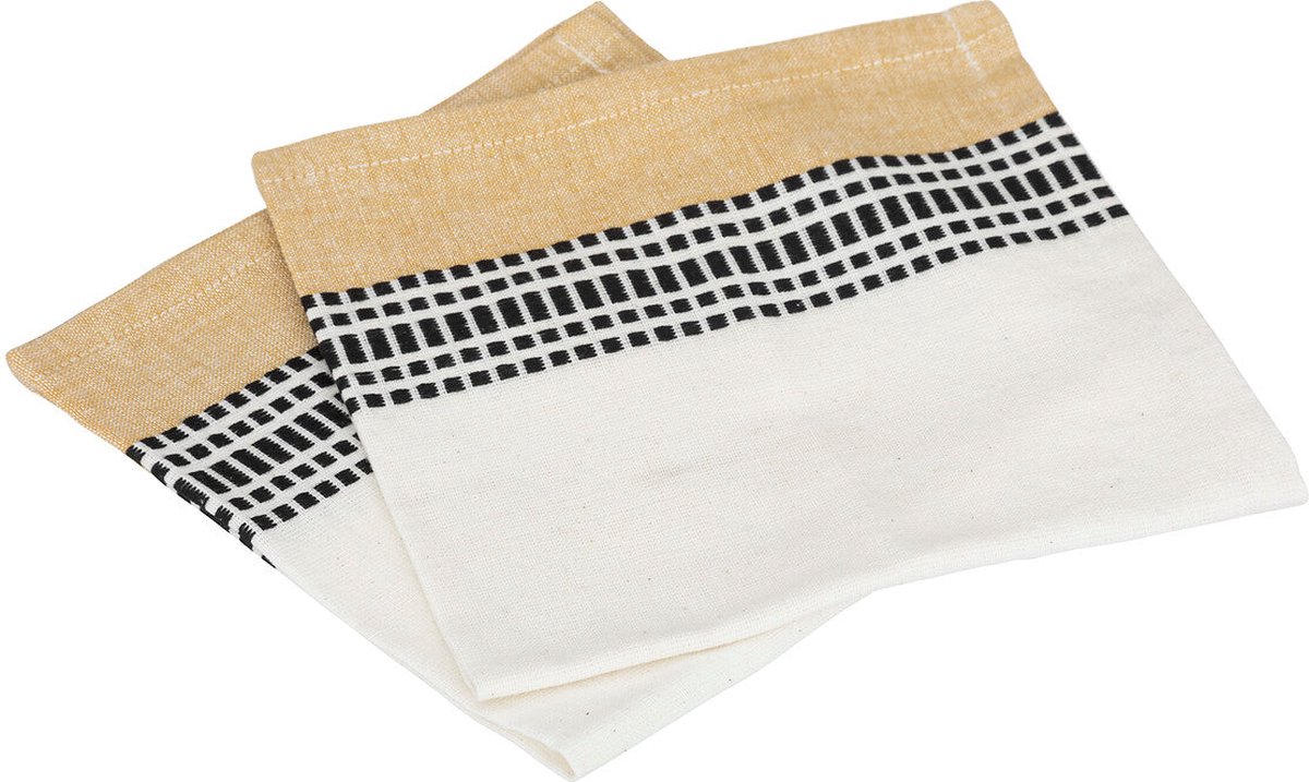 Atmosphera Servetten Dolly 40x40cm - Set van 2 stuks - Katoen - Multi