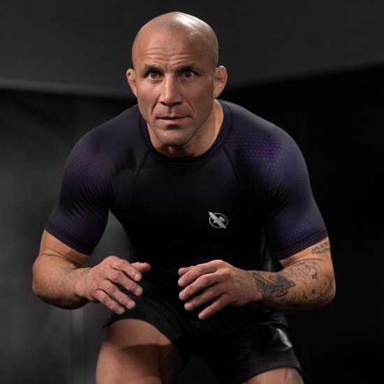Hayabusa Fusion Rashguard manches courtes - noir/violet - taille XXL