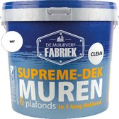 Supreme-dek Clean | Wit | 10 liter | DE MUURVERFFABRIEK