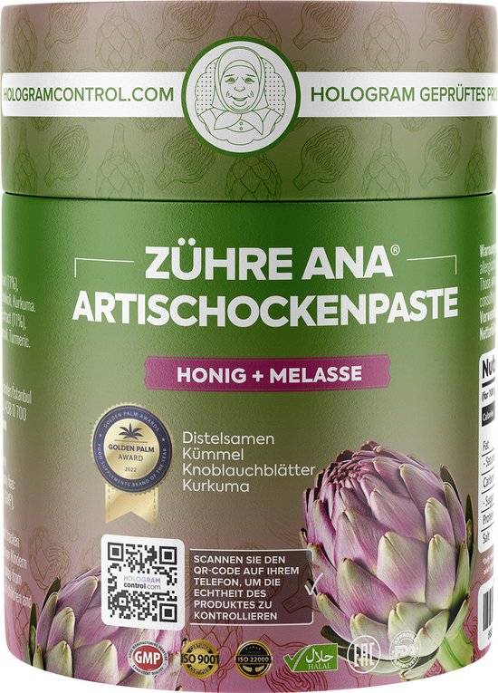 Foto: Z hre ana artisjok pasta 100 natuurlijk bron van antioxidanten en silymarine reguleert lever nieren gal en darm reinigt van gifstoffen voorkomt urineweginfecties kalium ijzer