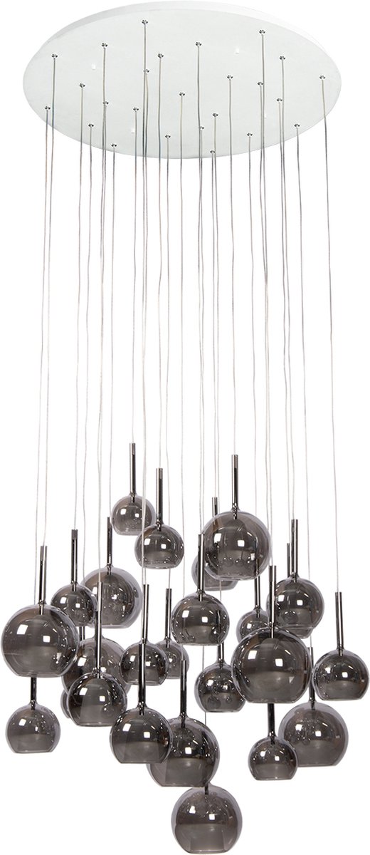 Atmooz - Saigon 25 - Hanglamp - Wit - Glazen Bollen - Gerookt Glas - Verlichting - Hal / Eetkamer / Slaapkamer