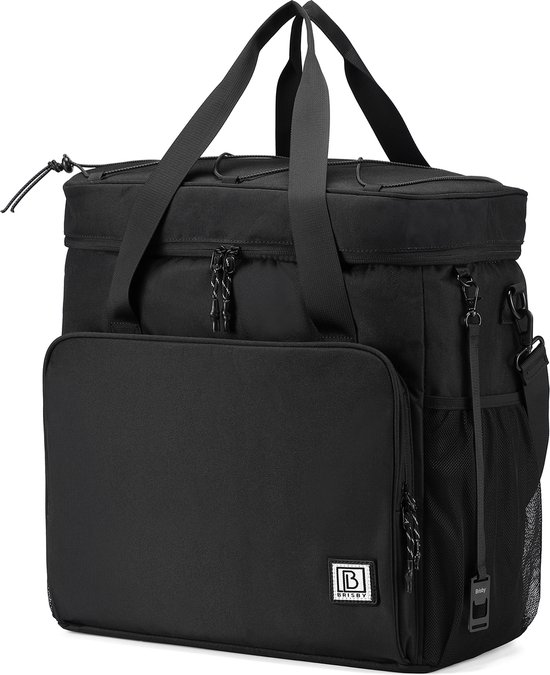 Brisby Sac isotherme 4 couches – Sac à déjeuner 40 litres – Zwart