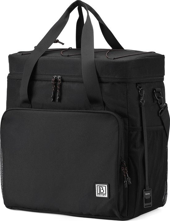 Brisby 4 Laags Geïsoleerde Koeltas - Lunchtas 40 liter - Zwart met Oranje van Brisby — afbeelding 5