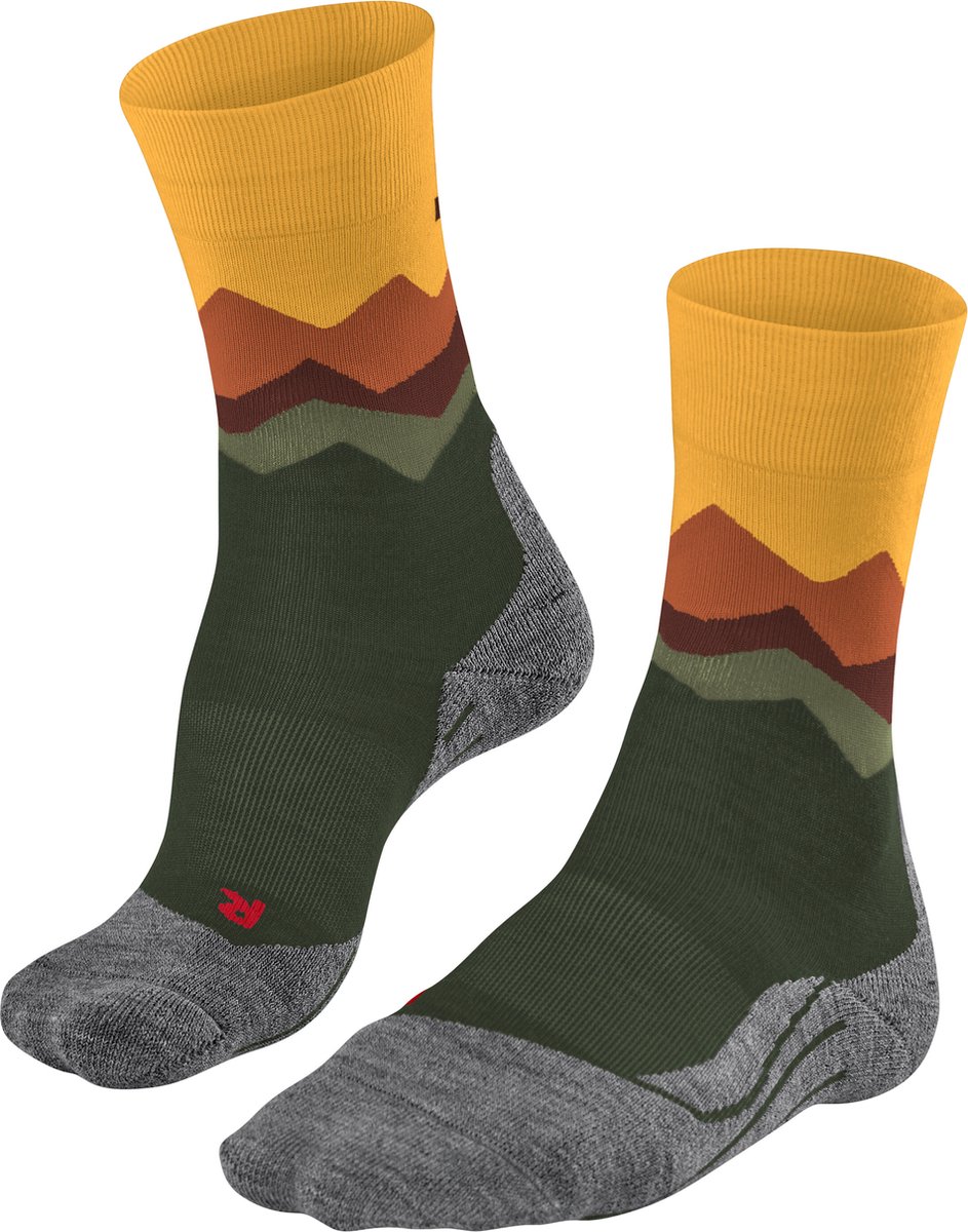 FALKE TK2 Wandelsokken anti blaren medium padding merinowol sportsokken heren Groen