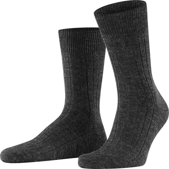 FALKE Teppich im Schuh gestoffeerde zolen merinowol sokken heren grijs - Matt 47-48