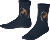 FALKE Horse gedessineerd katoen sokken kinderen blauw - maat 31-34
