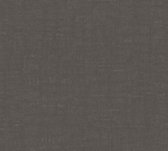 Uni kleuren behang Profhome 387453-GU vliesbehang hardvinyl warmdruk in reliëf licht gestructureerd in used-look mat zwart antraciet donkergrijs 5,33 m2