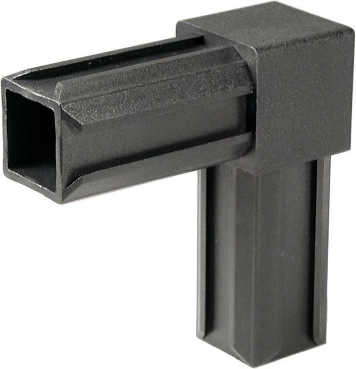 Alberts 859916 XD-buisverbinding | 90° | kunststof, zwart | 30 x 30 x 2,0 mm | set van 10