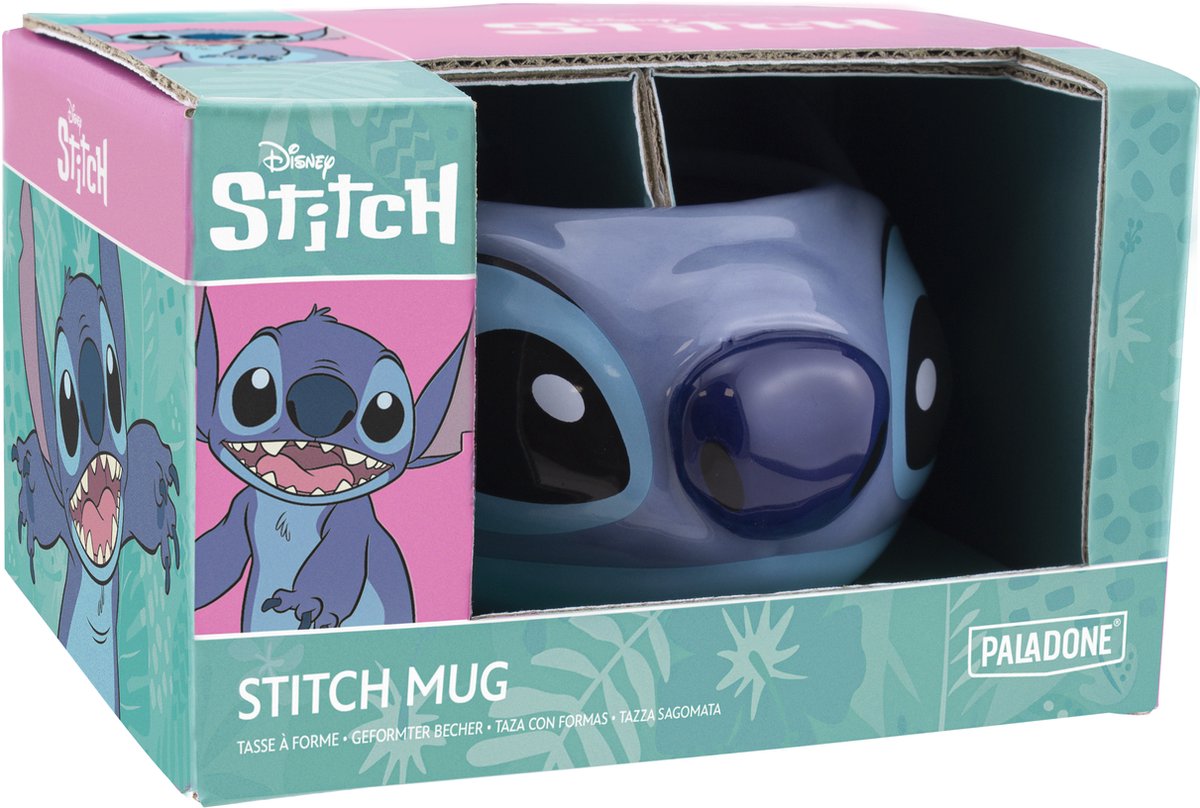 Stitch‑vormige Mok – Officieel Gelicentieerde Disney Merchandise, Handbeschilderde Lilo & Stitch Keramische Koffiekop 450 ml (15 oz) – Paladone — cadeau in Spellen & Speelgoed - foto 2