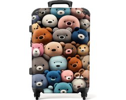 NoBoringSuitcases.com NoBoringSuitcases.com® - Kinderkoffer knuffeldieren - Kindertrolley - Koffer kind groot - Rolkoffer lichtgewicht voor kinderen - 20 kg bagage