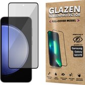 Privacy Screenprotector - Geschikt voor Samsung Galaxy S23 FE - Gehard Glas - Full Cover Tempered Privacy Glass - Case Friendly