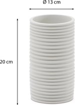 Kave Home - Vase Sibone en céramique blanche 13 cm