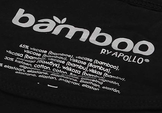 Bamboo - Hemden Heren - Onderhemd Heren - 2-pack - Zwart - XXL - Singlet Heren - Bamboe - Apollo — afbeelding 5
