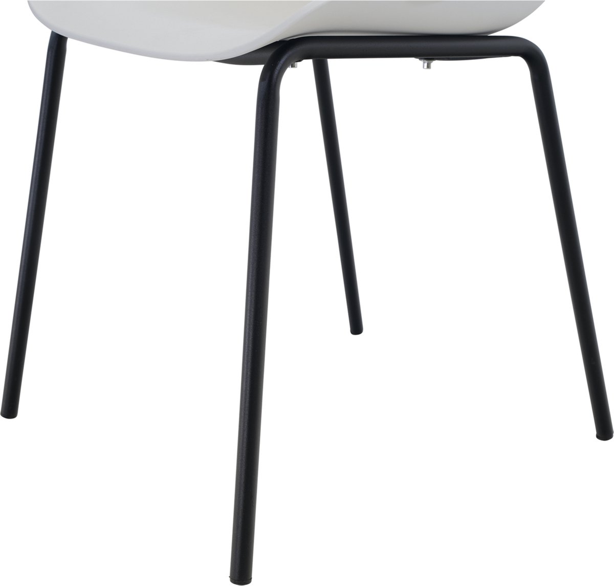 Lesli Living Chaise bistrot Lille - Blanc - 56x45∕55x79cm - Set de 4