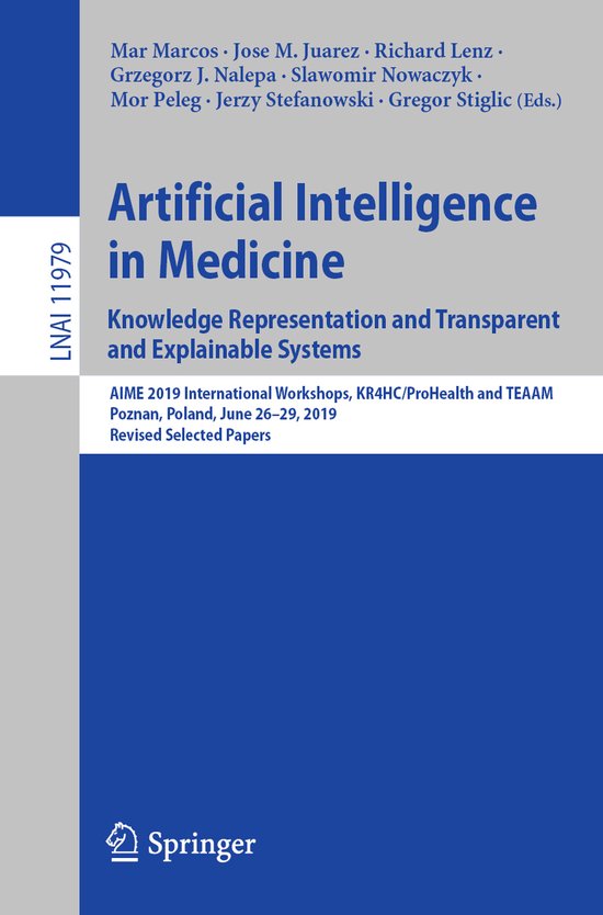 Foto: Lecture notes in computer science11979 artificial intelligence in medicine knowledge representation and transparent and explainable systems