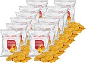Protiplan | Chips Tomaat Oregano | 12 stuks | 12 x 30 gram | Low carb snack | Eiwitrepen | Koolhydraatarme sportvoeding | Afslanken met Proteïne repen | Snel afvallen zonder hongergevoel!