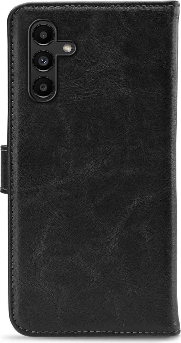 My Style Telefoonhoesje geschikt voor Samsung Galaxy A04s Hoesje | My Style Flex Wallet Bookcase Portemonnee | Pasjeshouder voor 3 Pasjes | Telefoonhoesje voor Pinpas / OV Kaart / Rijbewijs - Zwart