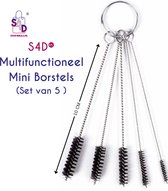 S4D® - Borstelset Mini - Mini Raggers - Ragerset - Schoonmaakborstels - Set van 5